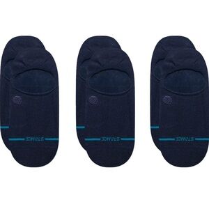 Stance Unisex Men's Medium 6-8.5 Icon No Show Socks 3 Pack Women's Navy Blue